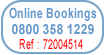 Call our dedicalted reservations call centre for help & to book